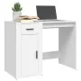 White plywood desk 100x49x75 cm by vidaXL, Desks - Ref: Foro24-816784, Price: 79,44 €, Discount: %