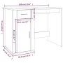 White plywood desk 100x49x75 cm by vidaXL, Desks - Ref: Foro24-816784, Price: 79,44 €, Discount: %