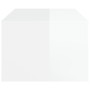 Mesa de centro madera contrachapada blanco brillo 100x50,5x35cm de vidaXL, Mesas de centro - Ref: Foro24-816538, Precio: 51,9...