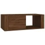 Mesa de centro madera contrachapada marrón roble 100x50,5x35 cm de vidaXL, Mesas de centro - Ref: Foro24-816543, Precio: 64,8...