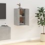 Mueble para TV de pared gris hormigón 40x34,5x60 cm de vidaXL, Muebles TV - Ref: Foro24-816664, Precio: 41,04 €, Descuento: %