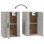 Mueble para TV de pared gris hormigón 40x34,5x60 cm de vidaXL, Muebles TV - Ref: Foro24-816664, Precio: 41,04 €, Descuento: %