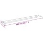 Estante de pared de ducha aluminio blanco 115 cm de vidaXL, Accesorios para el baño - Ref: Foro24-153628, Precio: 40,85 €, De...