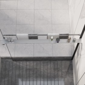 Estante de pared de ducha aluminio cromado 100 cm de vidaXL, Accesorios para el baño - Ref: Foro24-153622, Precio: 52,37 €, D...
