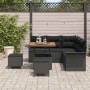 Conjunto de sofás de jardín 8 pcs Negro ratán sintético en Sofás de exterior | Comprar online en Foru.es