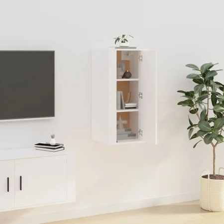 Mueble para TV de pared blanco 40x34,5x80 cm de vidaXL, Muebles TV - Ref: Foro24-816672, Precio: 45,54 €, Descuento: %
