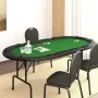 Mesa de póquer plegable para 10 jugadores verde 207x106x76 cm by vidaXL, Game and poker tables - Ref: Foro24-80402, Price: 18...