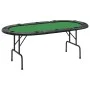 Mesa de póquer plegable para 10 jugadores verde 207x106x76 cm by vidaXL, Game and poker tables - Ref: Foro24-80402, Price: 18...