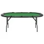 Mesa de póquer plegable para 10 jugadores verde 207x106x76 cm by vidaXL, Game and poker tables - Ref: Foro24-80402, Price: 18...