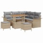 Conjunto de sofá de jardín 8 pcs Beige ratán sintético en Sofás de exterior | Comprar online en Foru.es
