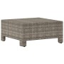 Reposapiés de jardín con cojín ratán sintético gris de vidaXL, Conjuntos de jardín - Ref: Foro24-362695, Precio: 82,98 €, Des...