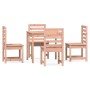 Juego de comedor para jardín 5 pzas madera maciza Douglas de vidaXL, Conjuntos de jardín - Ref: Foro24-3154682, Precio: 265,3...