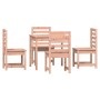 Juego de comedor para jardín 5 pzas madera maciza Douglas de vidaXL, Conjuntos de jardín - Ref: Foro24-3154682, Precio: 265,3...