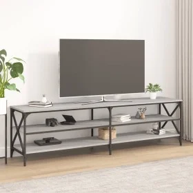 Mueble para TV madera contrachapada gris Sonoma 180x40x50 cm de vidaXL, Muebles TV - Ref: Foro24-826737, Precio: 91,94 €, Des...