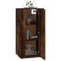 Mueble para TV de pared roble ahumado 40x34,5x80 cm de vidaXL, Muebles TV - Ref: Foro24-816677, Precio: 38,09 €, Descuento: %