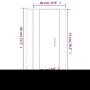 Mueble para TV de pared roble ahumado 40x34,5x80 cm de vidaXL, Muebles TV - Ref: Foro24-816677, Precio: 38,09 €, Descuento: %