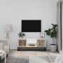 Mueble de TV hierro y madera contrachapada blanco 105x30x45 cm de vidaXL, Muebles TV - Ref: Foro24-352097, Precio: 113,07 €, ...