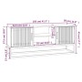 Mueble de TV hierro y madera contrachapada blanco 105x30x45 cm de vidaXL, Muebles TV - Ref: Foro24-352097, Precio: 113,07 €, ...