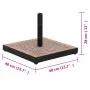 Base de sombrilla cuadrada color terracota 12 kg de vidaXL, Bases para sombrillas - Ref: Foro24-362220, Precio: 82,01 €, Desc...