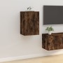 Muebles para TV de pared 2 uds roble ahumado 40x34,5x60 cm de vidaXL, Muebles TV - Ref: Foro24-816667, Precio: 61,64 €, Descu...