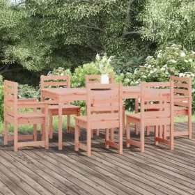 Garden dining set 7 pieces solid Douglas fir wood by vidaXL, Garden sets - Ref: Foro24-3154712, Price: 413,07 €, Discount: %