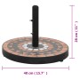 Base de sombrilla redonda color terracota y blanco 12 kg de vidaXL, Bases para sombrillas - Ref: Foro24-362225, Precio: 77,72...