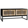 Mesa de centro hierro y madera contrachapada negro 80x40x35 cm de vidaXL, Mesas de centro - Ref: Foro24-352101, Precio: 105,6...