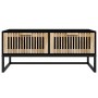 Mesa de centro hierro y madera contrachapada negro 80x40x35 cm de vidaXL, Mesas de centro - Ref: Foro24-352101, Precio: 105,6...