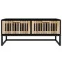 Mesa de centro hierro y madera contrachapada negro 80x40x35 cm de vidaXL, Mesas de centro - Ref: Foro24-352101, Precio: 98,39...