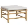 Set de muebles de jardín 8 piezas bambú y cojines gris claro de vidaXL, Conjuntos de jardín - Ref: Foro24-3155095, Precio: 78...