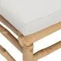Set de muebles de jardín 8 piezas bambú y cojines gris claro de vidaXL, Conjuntos de jardín - Ref: Foro24-3155095, Precio: 78...