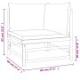 Set de muebles de jardín 12 piezas bambú con cojines verde de vidaXL, Conjuntos de jardín - Ref: Foro24-3155163, Precio: 837,...