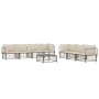 Juego de muebles de jardín 8 pzas y cojines ratán PE antracita de vidaXL, Sofás de exterior - Ref: Foro24-3186706, Precio: 66...