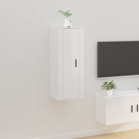 Mueble para TV de pared blanco brillante 40x34,5x100 cm de vidaXL, Muebles TV - Ref: Foro24-816682, Precio: 51,01 €, Descuent...