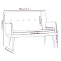 Banco de terciopelo rosa 108x79x79 cm de vidaXL, Bancos - Ref: Foro24-351417, Precio: 138,04 €, Descuento: %