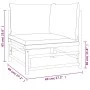 Set de muebles de jardín 7 piezas bambú con cojines verde de vidaXL, Conjuntos de jardín - Ref: Foro24-3155166, Precio: 551,3...