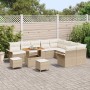 Conjunto de sofás de jardín 12 pcs Beige ratán sintético en Sofás de exterior | Comprar online en Foru.es