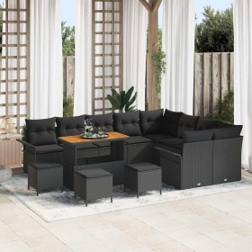 Conjunto de sofás de jardín 13 pcs Negro ratán sintético en Sofás de exterior | Comprar online en Foru.es