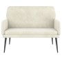 Banco de terciopelo crema 108x79x79 cm de vidaXL, Bancos - Ref: Foro24-351422, Precio: 131,60 €, Descuento: %