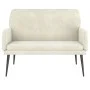 Banco de terciopelo crema 108x79x79 cm de vidaXL, Bancos - Ref: Foro24-351422, Precio: 127,16 €, Descuento: %