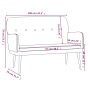 Banco de terciopelo crema 108x79x79 cm de vidaXL, Bancos - Ref: Foro24-351422, Precio: 131,60 €, Descuento: %