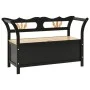 Solid black fir wood bench 107x45x75.5 cm by vidaXL, Benches for halls and storage - Ref: Foro24-351776, Price: 164,78 €, Dis...