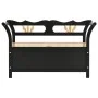 Solid black fir wood bench 107x45x75.5 cm by vidaXL, Benches for halls and storage - Ref: Foro24-351776, Price: 164,78 €, Dis...