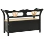 Solid black fir wood bench 107x45x75.5 cm by vidaXL, Benches for halls and storage - Ref: Foro24-351776, Price: 164,78 €, Dis...