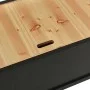 Solid black fir wood bench 107x45x75.5 cm by vidaXL, Benches for halls and storage - Ref: Foro24-351776, Price: 164,78 €, Dis...