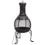 Estufa de jardín con atizador acero 39x39x90 cm de vidaXL, Chimeneas - Ref: Foro24-363342, Precio: 79,11 €, Descuento: %