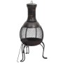 Estufa de jardín con atizador acero 39x39x90 cm de vidaXL, Chimeneas - Ref: Foro24-363342, Precio: 92,11 €, Descuento: %