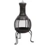 Estufa de jardín con atizador acero 39x39x90 cm de vidaXL, Chimeneas - Ref: Foro24-363342, Precio: 79,11 €, Descuento: %