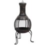 Estufa de jardín con atizador acero 39x39x90 cm de vidaXL, Chimeneas - Ref: Foro24-363342, Precio: 92,11 €, Descuento: %