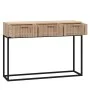 Mesa consola hierro y madera contrachapada 105x30x75 cm de vidaXL, Mesas auxiliares - Ref: Foro24-352108, Precio: 87,99 €, De...